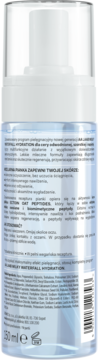 Tył butelki AA LAAB Milky Waterfall Hydration, widoczny szczegółowy opis i lista składników.