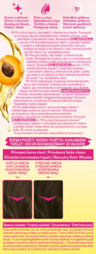 Tył opakowania Schwarzkopf Palette Color Shampoo do włosów brązowych. Wyniki: jasny i średni brąz, bez amoniaku.