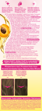 Tył opakowania szamponu koloryzującego Schwarzkopf Palette Color, kolory Ciemny Blond i Jasny Brąz.