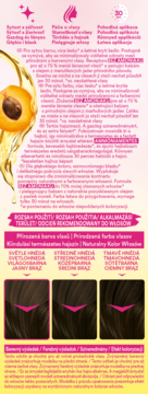 Tył opakowania Schwarzkopf Palette Color Shampoo, koloryzujący z olejkiem arganowym. Prezentuje 3 odcienie brązu.