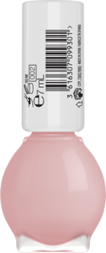 Miss Sporty Pastel Garden szybkoschnący lakier do paznokci w pastelowym różu, butelka z białym korkiem, widok z przodu.