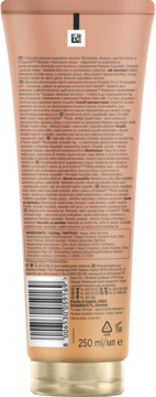 Tył pomarańczowej tuby Pantene Grow Abundant Odżywka Przeciw Wypadaniu Włosów 250ml, z kodem kreskowym i składem.