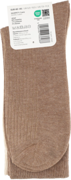 Eloy skarpety męskie, brązowe, żebrowane, rozmiar 40-45 (2 pary), z etykietą OEKO-TEX.