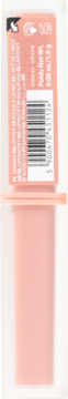 Jasnoróżowa pomadka Velvet Matte w tubce, tył opakowania z białą etykietą, kodem kreskowym i wagą netto 1.8 g.