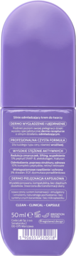 Tył fioletowego kremu do twarzy Coda Lab 50ml, z etykietą "Dermo wygładzenie i ujędrnienie".