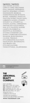 Tył opakowania Granactive Retinoid 2% Emulsion. Widoczna lista składników, dane firmy The Ordinary.