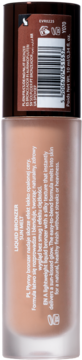 Tył butelki płynnego bronzera Sun Melt o odcieniu nude, z widocznym kodem kreskowym i opisem produktu.