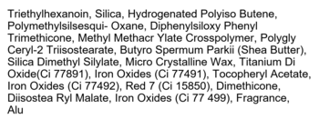 Pełna lista składników wielofunkcyjnego balsamu I’m Meme I’m Pep! Balm, czarny tekst na białym tle.