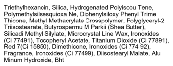 Lista składników balsamu I’m Meme I’m Pep! Balm, białe tło, czarny tekst z pełnym składem INCI.