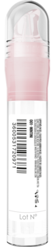 Tył różowego Maybelline Lifter Gel, nawilżającego żelu do ust z kwasem hialuronowym i kodem kreskowym.