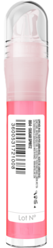 Tył różowego Maybelline Lifter Gel z kwasem hialuronowym, widoczny kod kreskowy i nr partii, nawilżający olejek do ust.
