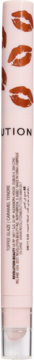 Peptydowa konturówka Revolution do ust z efektem blur, różowa, z wzorem ust, przezroczyste dno.