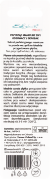 Tył opakowania narzędzia do manicure Ewa Schmitt 2w1 (odsuwacz/skrobak), z tekstem w języku polskim i kodem kreskowym.