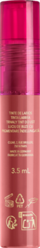 Tył różowego tintu do ust Bourjois Stain in Love, z tekstem "3.5 mL" i symbolami, długotrwały.