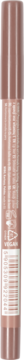 Pionowa, różowo-złota konturówka do ust z formułą long-lasting i olejem z opuncji na czarnym tle.