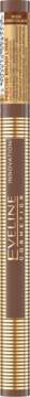 Brązowy eyeliner Precise Brush Liner w złotym, cylindrycznym opakowaniu z pionowymi paskami, widok z przodu.