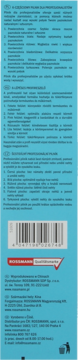 Tył opakowania pilnika Rossmann z 6 rodzajami ziarnistości i danymi producenta.