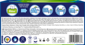 Tył opakowania chusteczek uniwersalnych Hätävar, 70 szt., 3 warstwy, z diagramem użycia i ikonami recyklingu.