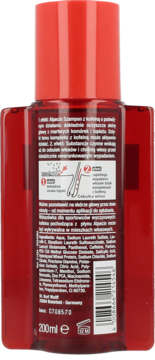 ALPECIN ,szampon przeciw łupieżowi i przeciw wypadaniu włosów,tył