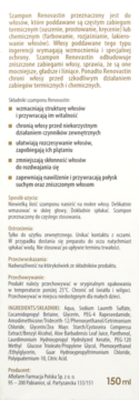 RENOVASTIN ,szampon do włosów poddawanych zabiegom termicznym i chemicznym,tył