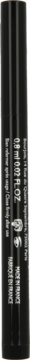 Bourjois Liner Feutre Ultra Black eyeliner w pisaku, widok pionowy, z widocznymi jasnymi napisami.