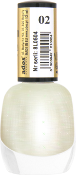 ADOS Premium Line ,lakier do paznokci, nr 02;,tył
