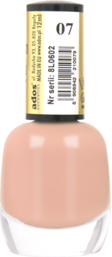 ADOS Premium Line ,lakier do paznokci, nr 07;,tył