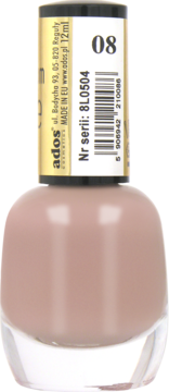 ADOS Premium Line ,lakier do paznokci, nr 08;,tył