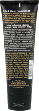 WOODY'S ,krem stylizacyjno-odżywczy do brody i skóry twarzy, 2w1,tył