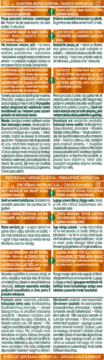 Ulotka informacyjna Garnier Color Naturals o kremie koloryzującym, tekst na pomarańczowo-zielonym tle.
