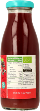 ENERBIO ,smoothie żurawina i czarny bez,tył