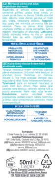 Mixa krem nawilżający do skóry z niedoskonałościami, tył białej tubki z niebieskimi sekcjami i tekstem.