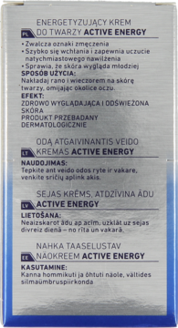 NIVEA MEN Active Energy ,energetyzujący krem do twarzy,tył
