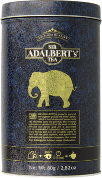 ADALBERT'S TEA ,herbata czarna Earl Grey w saszetkach,tył