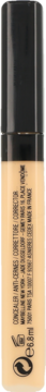 Korektor Maybelline New York Fit Me! Anti-Cernes w beżowej, cylindrycznej butelce z czarnym wieczkiem, widok z przodu.
