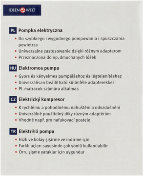 IDEENWELT ,pompka, elektryczna, 220-240 V,tył