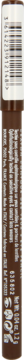 Brązowa kredka do oczu Bourjois Khôl & Contour w odcieniu Choco-Lacté, widok z boku z detalami opakowania.