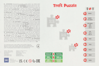 TREFL ,puzzle, 200 elementów, mix, 7+,tył