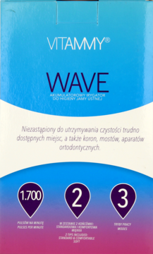 VITAMMY ,akumulatorowy irygator do higieny jamy ustnej,tył