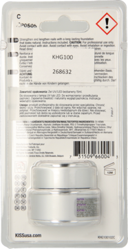 KISS ,żel UV/LED bezbarwny,tył