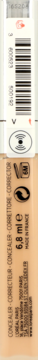 L'Oréal Paris korektor, beżowy odcień, pionowy widok. Opakowanie 6,8 ml z białym etykietą i kodem EAN.