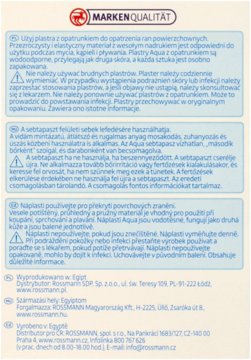 Tył opakowania wodoodpornych plastrów Altapharma Kids, z logo MARKEN QUALITÄT i instrukcjami w kilku językach.
