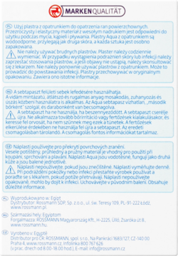 Altapharma Kids plastry wodoodporne: tył opakowania z wielojęzyczną instrukcją i informacjami o produkcie.
