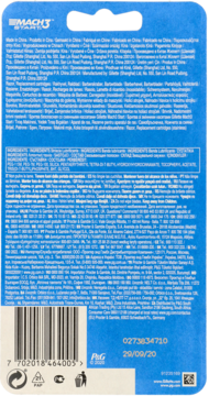 GILLETTE ,rączka maszynki do golenia + 3 wymienne wkłady,tył