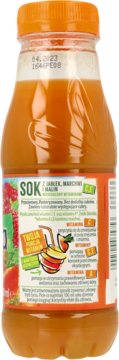 HORTEX VITAMINKA ,sok z jabłek, marchwi i malin,tył
