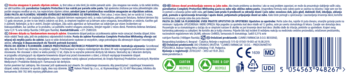 Tył opakowania wybielającej pasty Parodontax Complete Protection z informacjami o produkcie i kodem EAN.