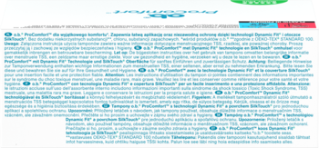 O.B. ProComfort ,tampony higieniczne, Super Plus,tył