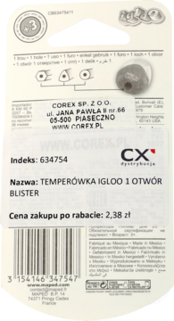 MAPED ,temperówka z jednym otworem, Igloo,tył