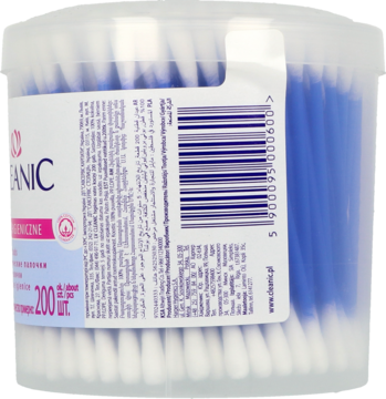 CLEANIC ,patyczki higieniczne 100% bawełna,tył