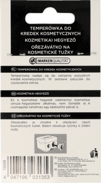 FOR YOUR BEAUTY ,podwójna temperówka,tył